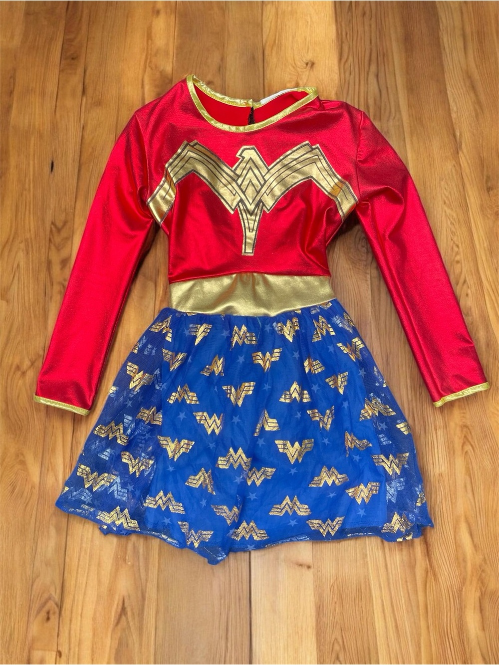 Wonder Woman Girls Superhero Costume Dress Up Size Approx 6/7